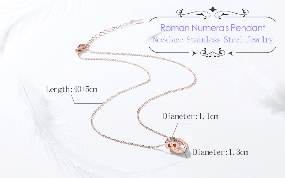 Poxam Luxe Elegante Crystal Choker Fashion Romeinse Digitale Rvs Goud Zilver Kleur Hanger Kettingen Voor Vrouwen Sieraden