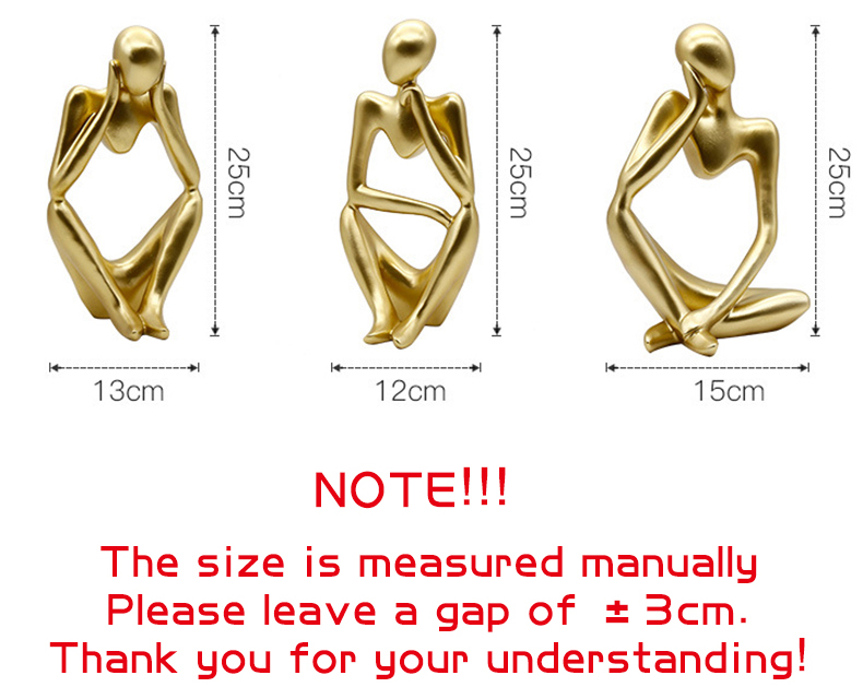 Nordic Art Abstract Thinker Statue Modern European Style Resin Handmade Craft Office Home Desktop Decoration Sculpture Ornaments Nordic Art Abstract Thinker Statue Modern European Style Resin Handmade Craft Office Home Desktop Decoration Sculpture Ornaments
