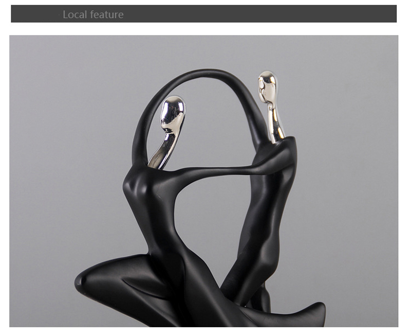 Nordic Art Dancing Paar Hars Figuur Ornamenten Beeldjes Woondecoratie Accessoires Voor Woonkamer Ornamenten Voor Home Decor