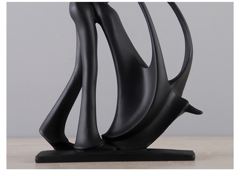Nordic Art Dancing Paar Hars Figuur Ornamenten Beeldjes Woondecoratie Accessoires Voor Woonkamer Ornamenten Voor Home Decor