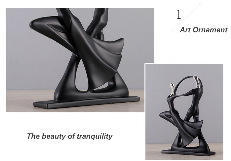 Nordic Art Dancing Paar Hars Figuur Ornamenten Beeldjes Woondecoratie Accessoires Voor Woonkamer Ornamenten Voor Home Decor
