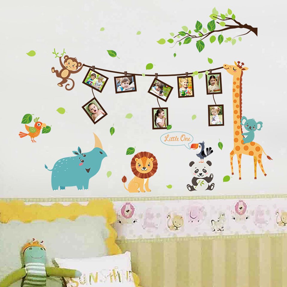 Grote Jungle Dieren Muurstickers Voor Kinderen Kamers Jongens Kamer Slaapkamer Decoratie Bos Wallpaper Posters Vinyl Nordic Home Decor Grote Jungle Dieren Muurstickers Voor Kinderen Kamers Jongens Kamer Slaapkamer Decoratie Bos Wallpaper Posters Vinyl Nordic Home Decor