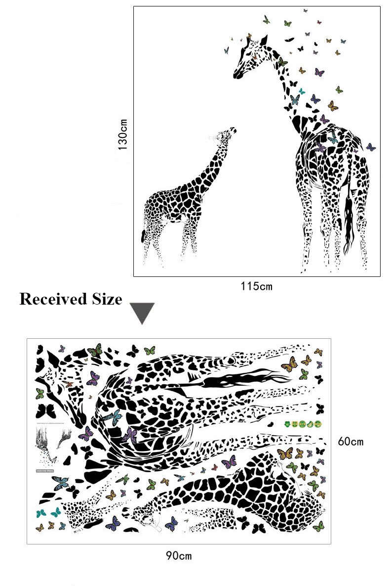 Grote Jungle Dieren Muurstickers Voor Kinderen Kamers Jongens Kamer Slaapkamer Decoratie Bos Wallpaper Posters Vinyl Nordic Home Decor