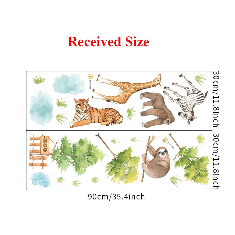 Grote Jungle Dieren Muurstickers Voor Kinderen Kamers Jongens Kamer Slaapkamer Decoratie Bos Wallpaper Posters Vinyl Nordic Home Decor Grote Jungle Dieren Muurstickers Voor Kinderen Kamers Jongens Kamer Slaapkamer Decoratie Bos Wallpaper Posters Vinyl Nordic Home Decor