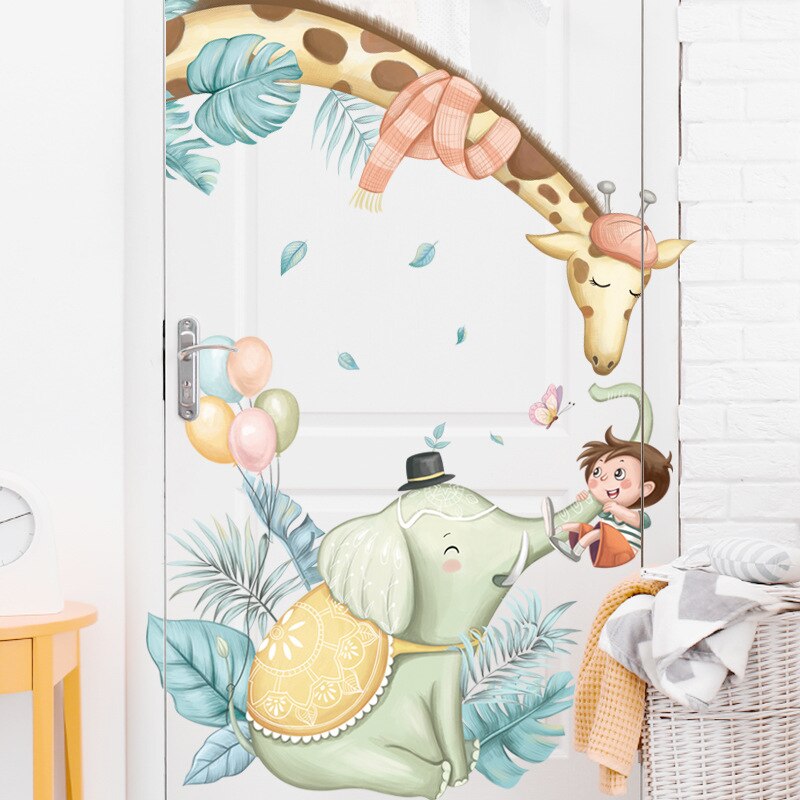 Grote Jungle Dieren Muurstickers Voor Kinderen Kamers Jongens Kamer Slaapkamer Decoratie Bos Wallpaper Posters Vinyl Nordic Home Decor Grote Jungle Dieren Muurstickers Voor Kinderen Kamers Jongens Kamer Slaapkamer Decoratie Bos Wallpaper Posters Vinyl Nordic Home Decor