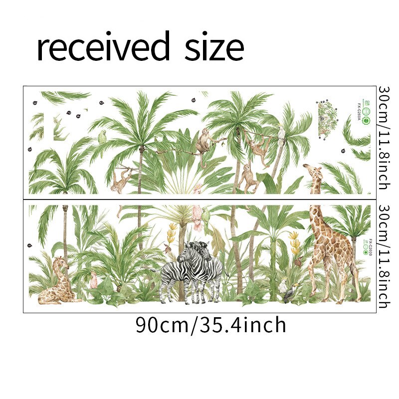 Grote Jungle Dieren Muurstickers Voor Kinderen Kamers Jongens Kamer Slaapkamer Decoratie Bos Wallpaper Posters Vinyl Nordic Home Decor Grote Jungle Dieren Muurstickers Voor Kinderen Kamers Jongens Kamer Slaapkamer Decoratie Bos Wallpaper Posters Vinyl Nordic Home Decor