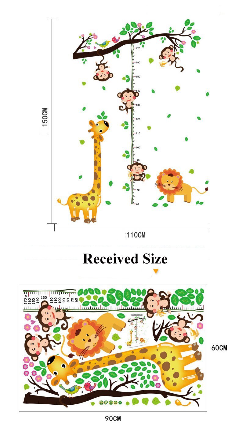 Grote Jungle Dieren Muurstickers Voor Kinderen Kamers Jongens Kamer Slaapkamer Decoratie Bos Wallpaper Posters Vinyl Nordic Home Decor Grote Jungle Dieren Muurstickers Voor Kinderen Kamers Jongens Kamer Slaapkamer Decoratie Bos Wallpaper Posters Vinyl Nordic Home Decor