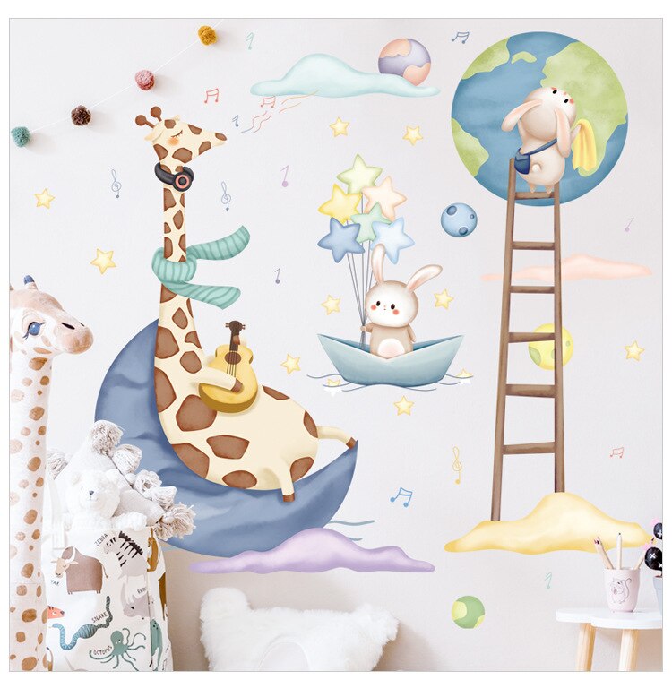 Grote Jungle Dieren Muurstickers Voor Kinderen Kamers Jongens Kamer Slaapkamer Decoratie Bos Wallpaper Posters Vinyl Nordic Home Decor Grote Jungle Dieren Muurstickers Voor Kinderen Kamers Jongens Kamer Slaapkamer Decoratie Bos Wallpaper Posters Vinyl Nordic Home Decor