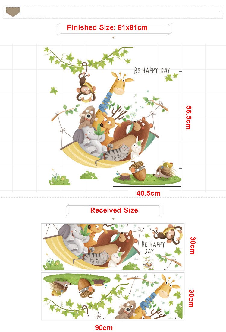 Grote Jungle Dieren Muurstickers Voor Kinderen Kamers Jongens Kamer Slaapkamer Decoratie Bos Wallpaper Posters Vinyl Nordic Home Decor Grote Jungle Dieren Muurstickers Voor Kinderen Kamers Jongens Kamer Slaapkamer Decoratie Bos Wallpaper Posters Vinyl Nordic Home Decor