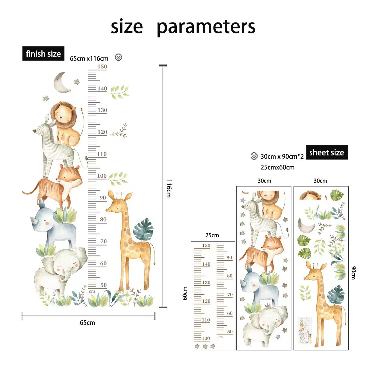 Grote Jungle Dieren Muurstickers Voor Kinderen Kamers Jongens Kamer Slaapkamer Decoratie Bos Wallpaper Posters Vinyl Nordic Home Decor Grote Jungle Dieren Muurstickers Voor Kinderen Kamers Jongens Kamer Slaapkamer Decoratie Bos Wallpaper Posters Vinyl Nordic Home Decor