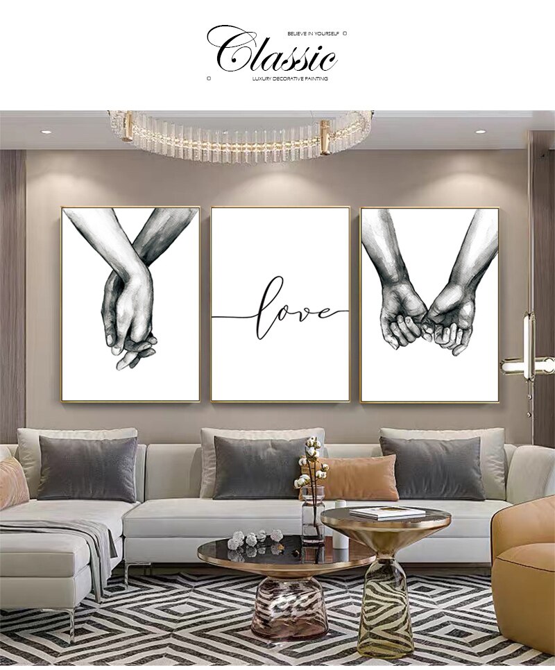 Zwart En Wit Liefde Holding Handen Canvas Schilderij Wall Art Pictures Nordic Posters En Prints Woonkamer Gang Home Decor Zwart En Wit Liefde Holding Handen Canvas Schilderij Wall Art Pictures Nordic Posters En Prints Woonkamer Gang Home Decor