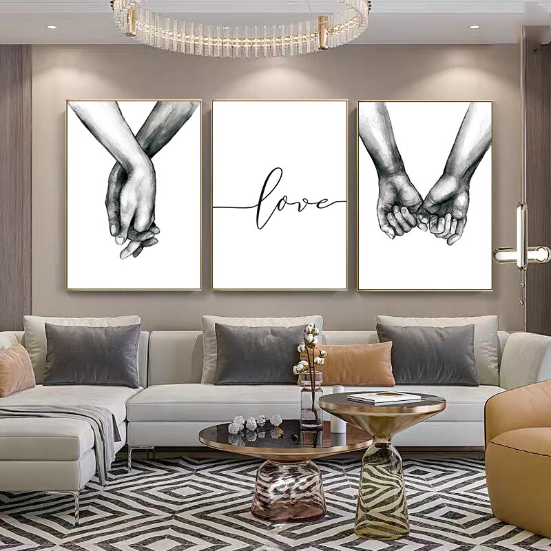 Zwart En Wit Liefde Holding Handen Canvas Schilderij Wall Art Pictures Nordic Posters En Prints Woonkamer Gang Home Decor Zwart En Wit Liefde Holding Handen Canvas Schilderij Wall Art Pictures Nordic Posters En Prints Woonkamer Gang Home Decor