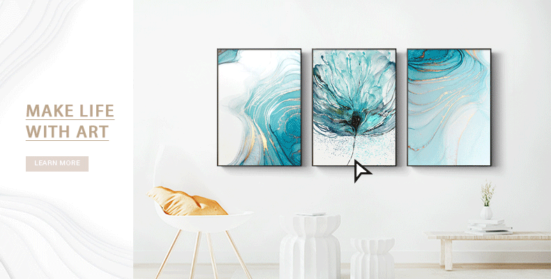 Scandinavische Bloem Canvas Art Abstract Schilderen Print Veer Decoratie Foto Voor Woonkamer Nordic Home Decor Poster