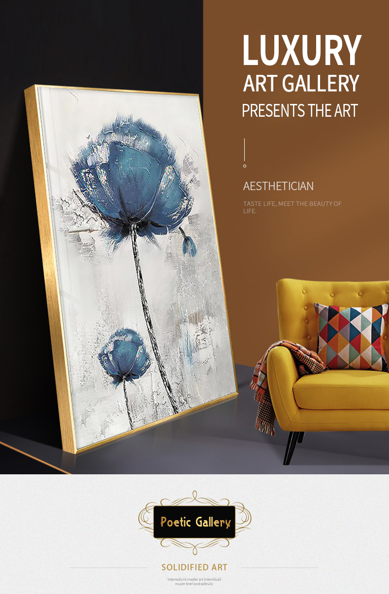 Scandinavische Bloem Canvas Art Abstract Schilderen Print Veer Decoratie Foto Voor Woonkamer Nordic Home Decor Poster