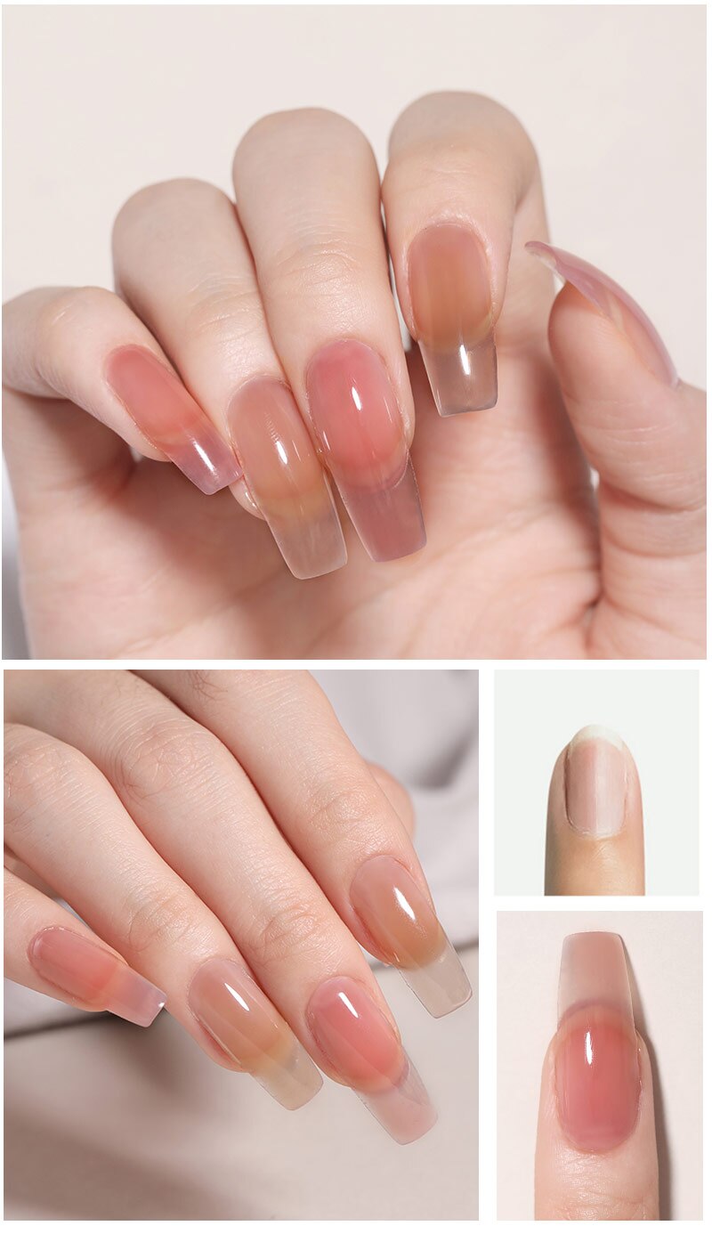 Lilycute Uitbreiding Nail Gel Clear Wit Roze Uv Led Extension Gel Nail Tips Enhancement Anti Oplossing Quick Extension Gel