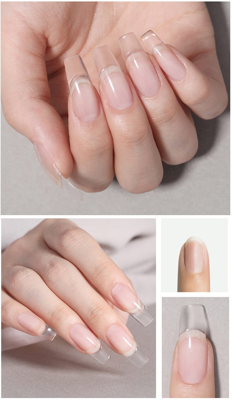 Lilycute Uitbreiding Nail Gel Clear Wit Roze Uv Led Extension Gel Nail Tips Enhancement Anti Oplossing Quick Extension Gel