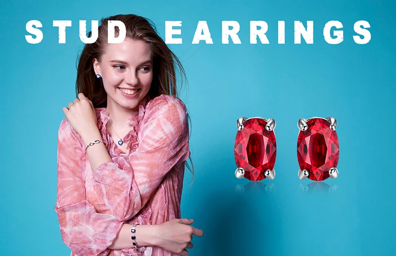 Jewelrypalace Ovale Snit Rood Gemaakt Robijn 925 Sterling Zilveren Oorknopjes Voor Vrouwen Fashion Statement Sieraden Edelsteen Oorbellen Jewelrypalace Ovale Snit Rood Gemaakt Robijn 925 Sterling Zilveren Oorknopjes Voor Vrouwen Fashion Statement Sieraden Edelsteen Oorbellen