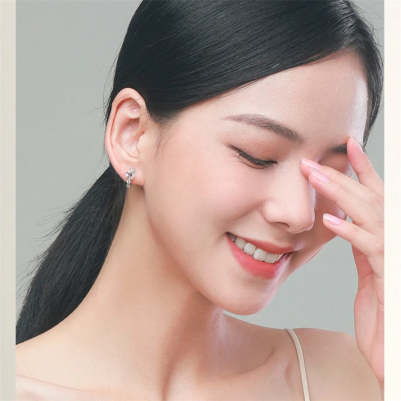Tbcyd 5Mm D Kleur Moissanite Hoepel Oorbellen Voor Vrouwen Met Gra S925 Sterling Zilveren Oor Gespen Gesp Originele Nieuwe Fijne Sieraden Tbcyd 5Mm D Kleur Moissanite Hoepel Oorbellen Voor Vrouwen Met Gra S925 Sterling Zilveren Oor Gespen Gesp Originele Nieuwe Fijne Sieraden