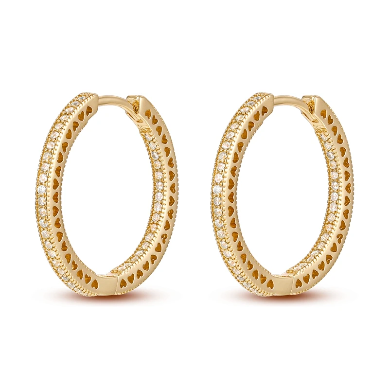 Nieuwe Stijl 925 Sterling Zilver Gouden Kleur Serie Vrouwen Oorbellen Fit Originele Pandora Oorbellen Fijne Bruiloft Sieraden Geschenken