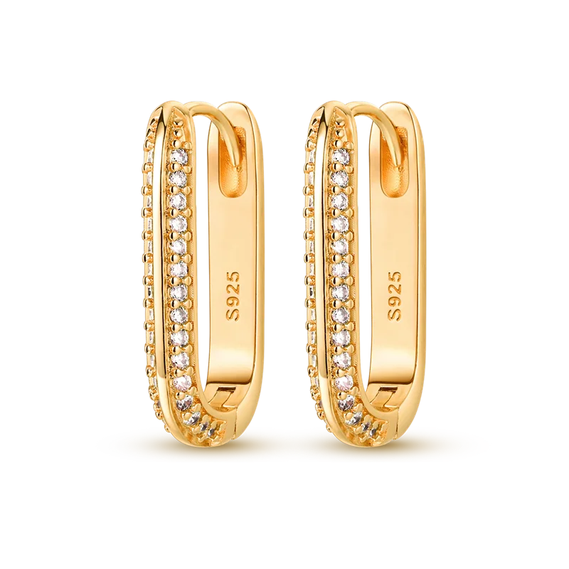 Nieuwe Stijl 925 Sterling Zilver Gouden Kleur Serie Vrouwen Oorbellen Fit Originele Pandora Oorbellen Fijne Bruiloft Sieraden Geschenken