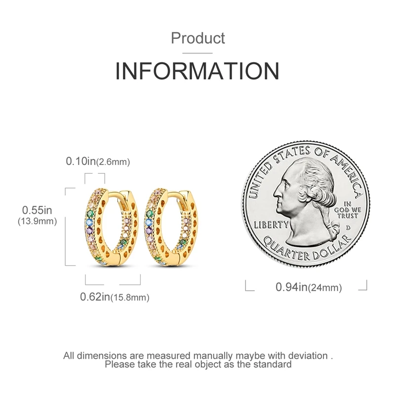 Nieuwe Stijl 925 Sterling Zilver Gouden Kleur Serie Vrouwen Oorbellen Fit Originele Pandora Oorbellen Fijne Bruiloft Sieraden Geschenken