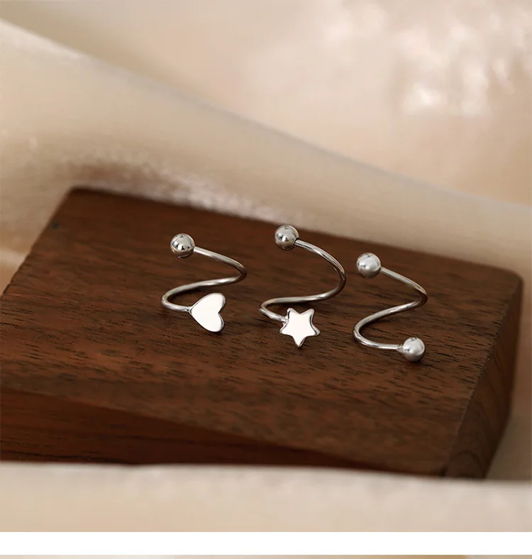 Ventfille 925 Zilveren Ster Flash Kristal Zomer Kleine Verse Vrouwelijke 2022 Nieuwe Trendy Persoonlijkheid Oorbellen