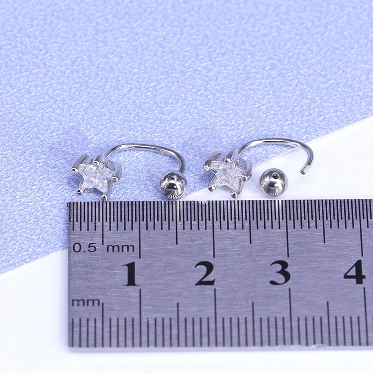 Ventfille 925 Zilveren Ster Flash Kristal Zomer Kleine Verse Vrouwelijke 2022 Nieuwe Trendy Persoonlijkheid Oorbellen