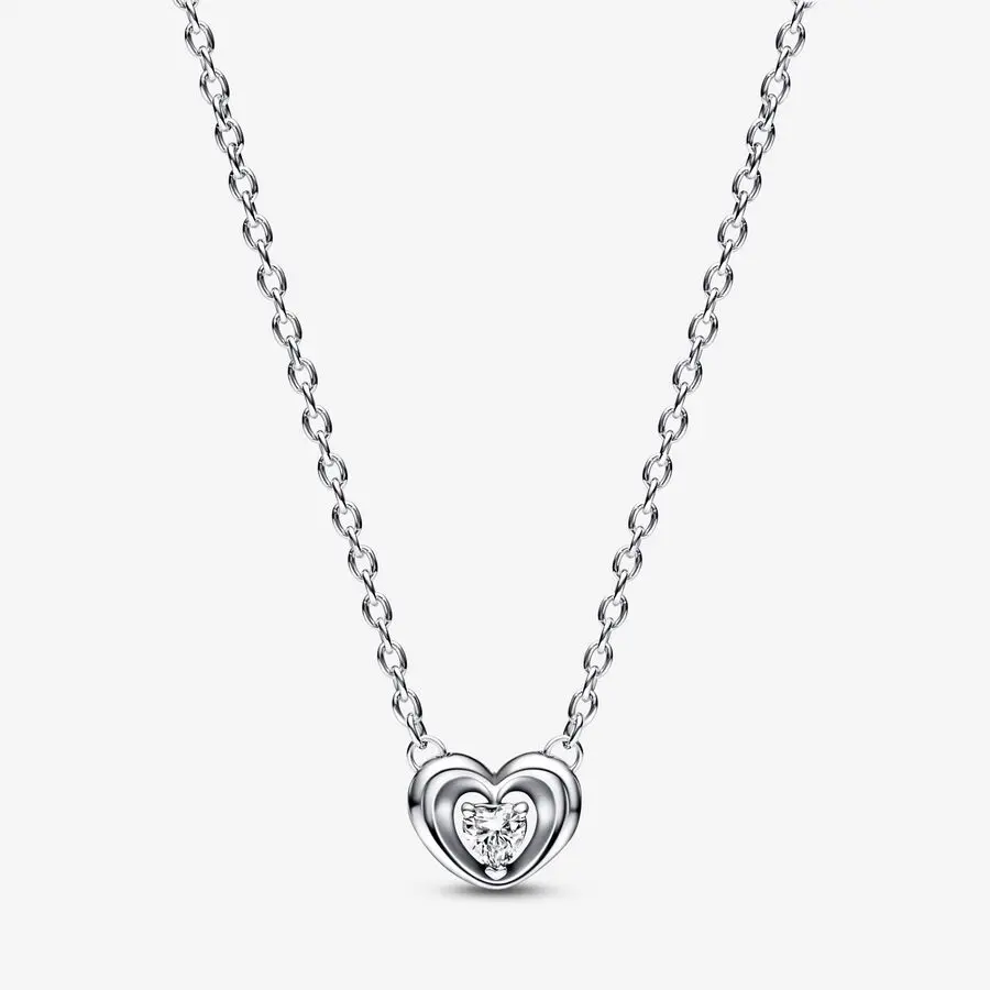 Klassieke Charme Vrouwen Verrassing Cadeau 2024 Pandora Liefde Cirkel Multi Ring Ketting Hanger 925 Sterling Zilver Origineel Logo Diy