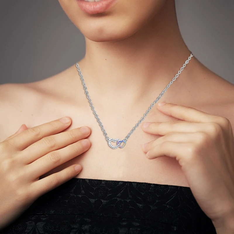 Originele Vrouw Hanger Ketting 925 Zilveren Slangenketting Prachtige Charme Fit Ketting Diy Sieraden Voor Dames Cadeau