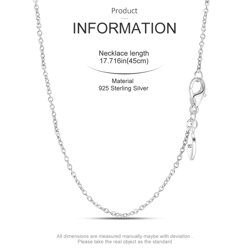 Originele Vrouw Hanger Ketting 925 Zilveren Slangenketting Prachtige Charme Fit Ketting Diy Sieraden Voor Dames Cadeau