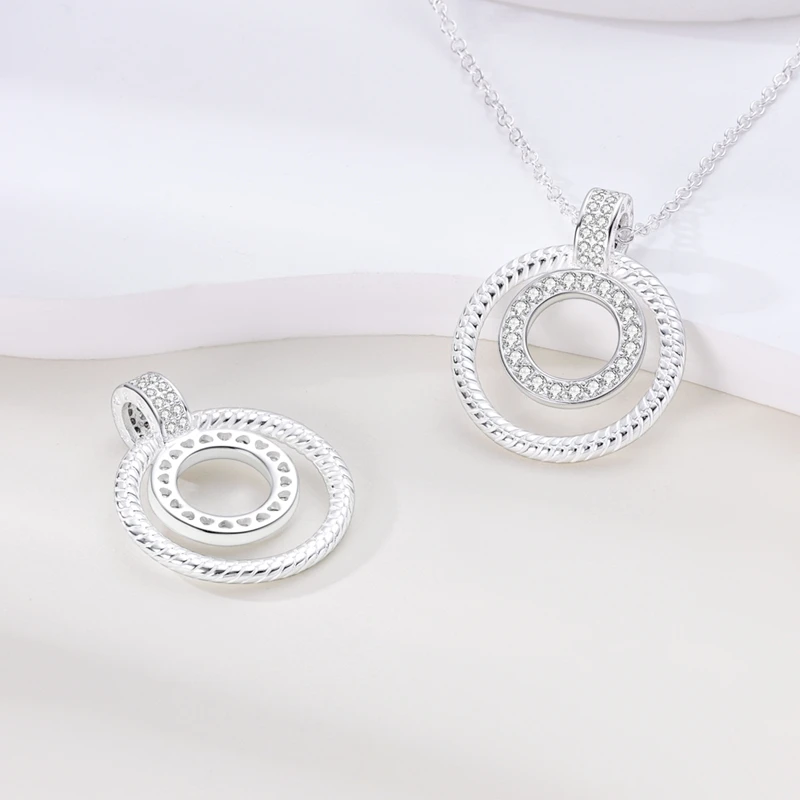 Originele Vrouw Hanger Ketting 925 Zilveren Slangenketting Prachtige Charme Fit Ketting Diy Sieraden Voor Dames Cadeau