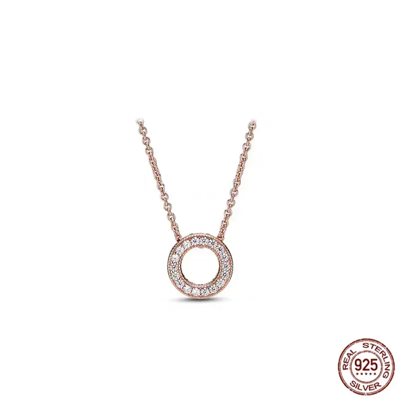 Hot Selling 925 Sterling Zilveren Klassieke Multi Ronde Hartvormige Ster Hanger Ketting Fit Originele Pandora Kralen Diy Geschenken