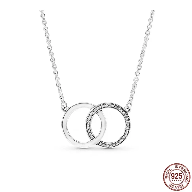 Hot Selling 925 Sterling Zilveren Klassieke Multi Ronde Hartvormige Ster Hanger Ketting Fit Originele Pandora Kralen Diy Geschenken