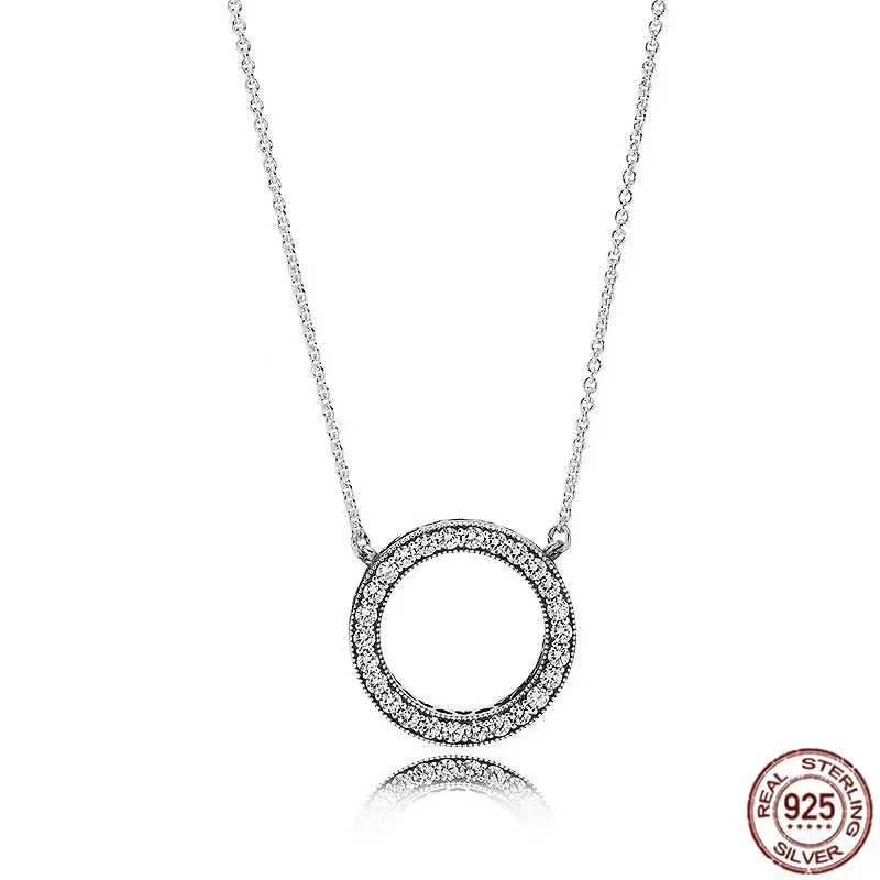 Hot Selling 925 Sterling Zilveren Klassieke Multi Ronde Hartvormige Ster Hanger Ketting Fit Originele Pandora Kralen Diy Geschenken