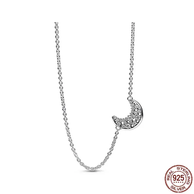 Hot Selling 925 Sterling Zilveren Klassieke Multi Ronde Hartvormige Ster Hanger Ketting Fit Originele Pandora Kralen Diy Geschenken