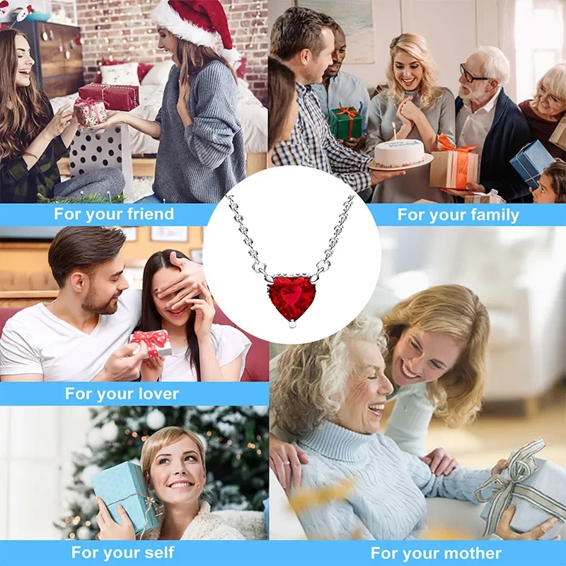 Hot Selling 925 Sterling Zilveren Klassieke Glanzende Hartvormige Zirkoon Hanger Ketting Fit Originele Pandora Kralen Diy Prachtige Cadeau