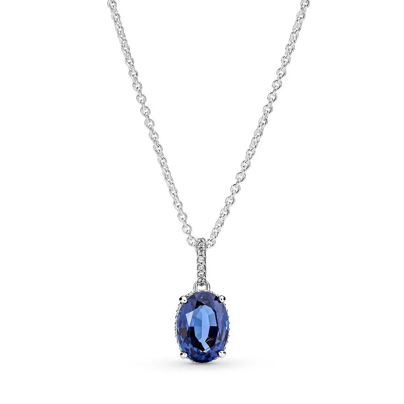 Hot Selling 925 Sterling Zilveren Klassieke Glanzende Hartvormige Zirkoon Hanger Ketting Fit Originele Pandora Kralen Diy Prachtige Cadeau
