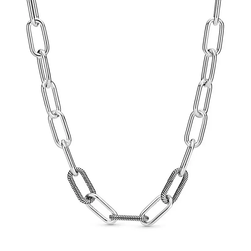 Hot Selling 925 Sterling Zilveren Klassieke Glanzende Hartvormige Zirkoon Hanger Ketting Fit Originele Pandora Kralen Diy Prachtige Cadeau