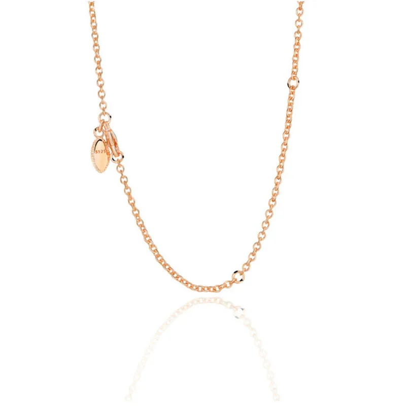 Fashion 925 Sterling Zilveren Vrouwen Fijne Ketting Ketting Premium Sieraden Fit Voor Originele Pandora Fashion Hanger Diy Gift