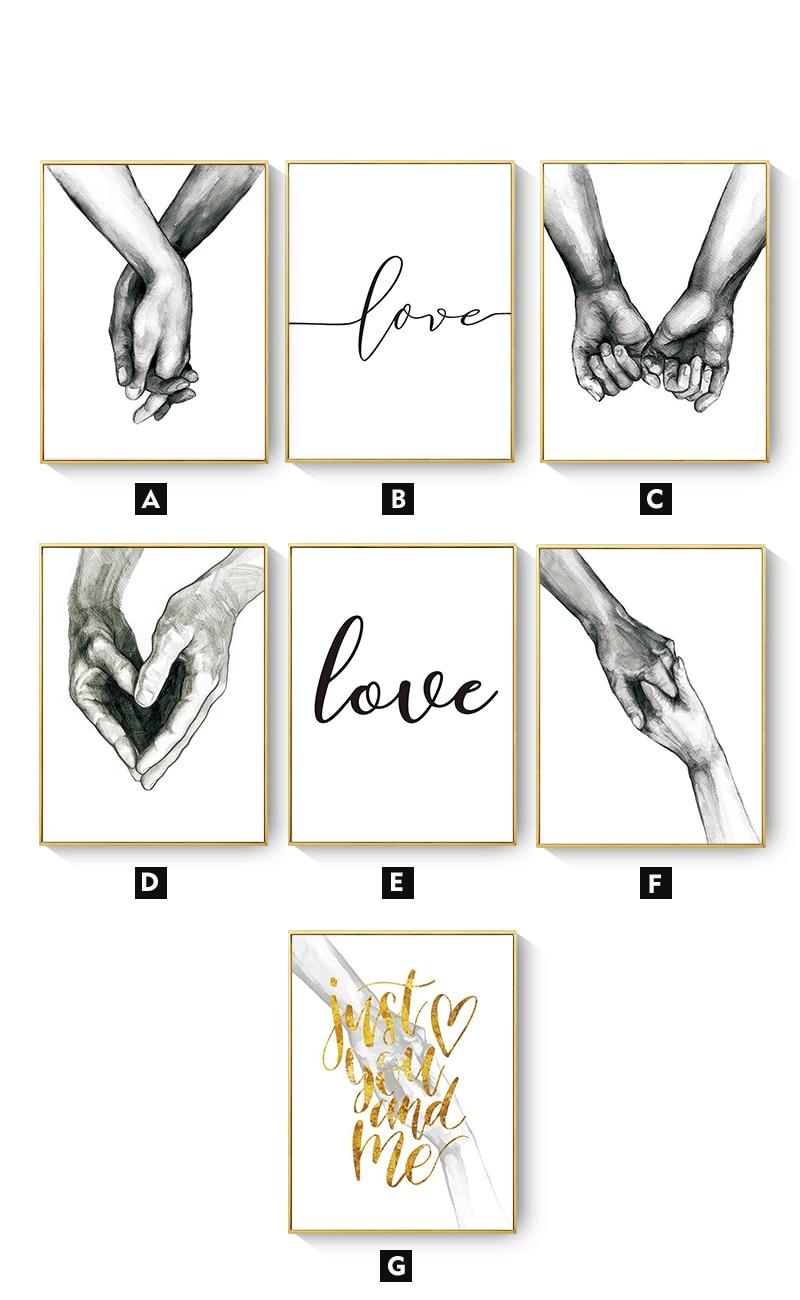 Zwart En Wit Liefde Holding Handen Canvas Schilderij Wall Art Pictures Nordic Posters En Prints Woonkamer Gang Home Decor Zwart En Wit Liefde Holding Handen Canvas Schilderij Wall Art Pictures Nordic Posters En Prints Woonkamer Gang Home Decor