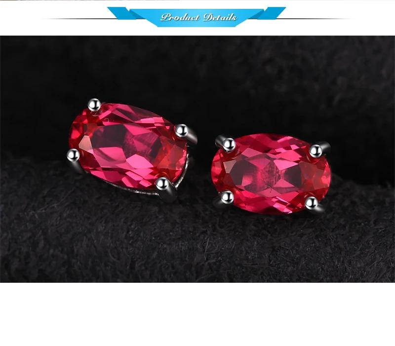 Jewelrypalace Ovale Snit Rood Gemaakt Robijn 925 Sterling Zilveren Oorknopjes Voor Vrouwen Fashion Statement Sieraden Edelsteen Oorbellen Jewelrypalace Ovale Snit Rood Gemaakt Robijn 925 Sterling Zilveren Oorknopjes Voor Vrouwen Fashion Statement Sieraden Edelsteen Oorbellen