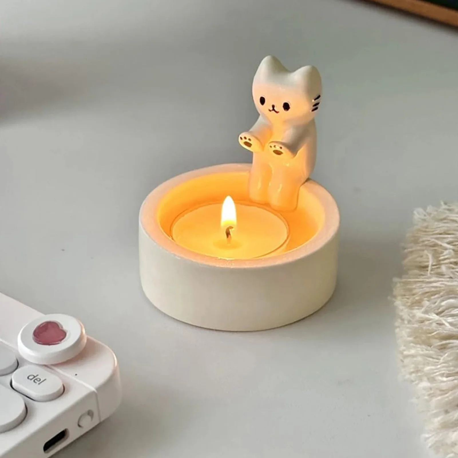 Cartoon Cat Candle Holder Cat Tea Light Candle Holder Office Home Desktop Decorative Ornaments Cute Candlestick Cartoon Cat Candle Holder Cat Tea Light Candle Holder Office Home Desktop Decorative Ornaments Cute Candlestick