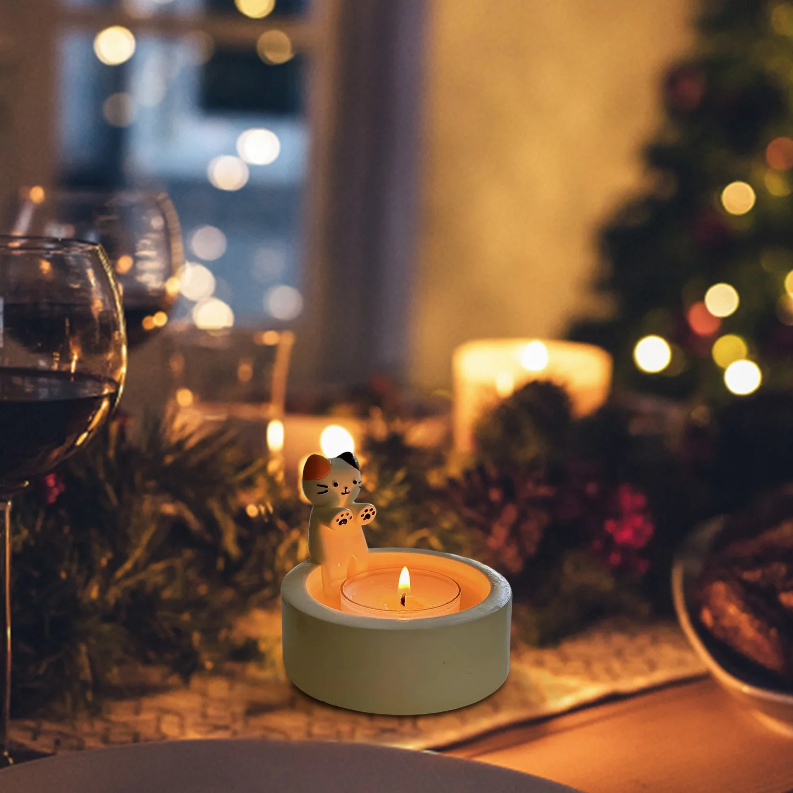 Cartoon Cat Candle Holder Cat Tea Light Candle Holder Office Home Desktop Decorative Ornaments Cute Candlestick Cartoon Cat Candle Holder Cat Tea Light Candle Holder Office Home Desktop Decorative Ornaments Cute Candlestick